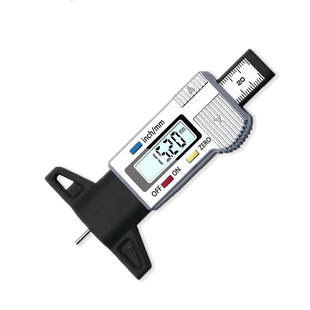 Reifen Profil Tiefenmesser Profilmesser Messchieber LCD-Display inkl.Batterie DE 