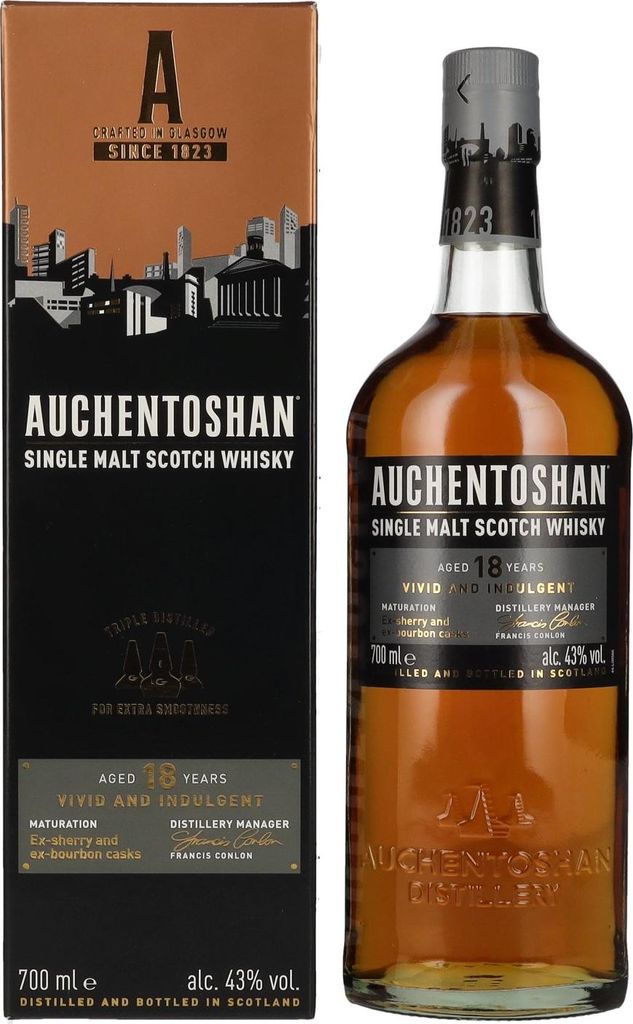 Auchentoshan 18 Years Old Single Malt Vivid and Indulgent Image du produit 