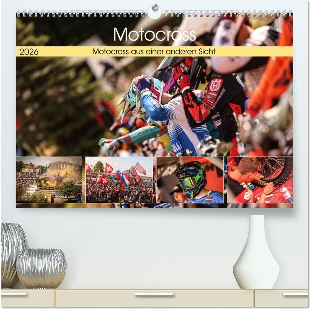 Motocross aus einer anderen Sicht (hochwertiger Premium Wandkalender 2026 DIN A2 quer), Kunstdruck in Hochglanz