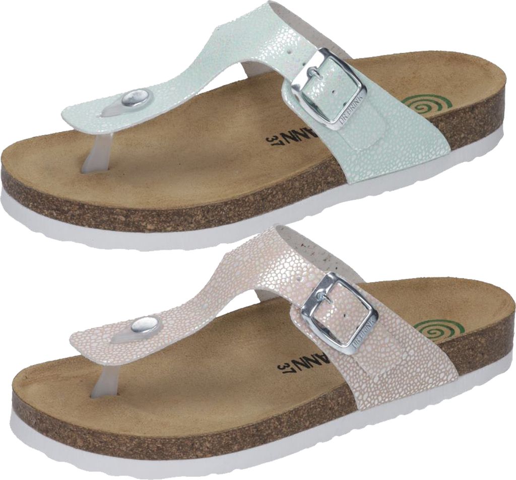 Dr. Brinkmann 701473 Damen Pantoletten Zehensteg Zehentrenner, Größe:42 EU, Farbe:Rosa