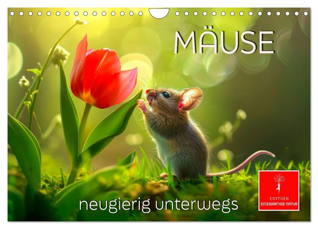 Mäuse - neugierig unterwegs (Wandkalender 2027 DIN A4 quer), CALVENDO Monatskalender
