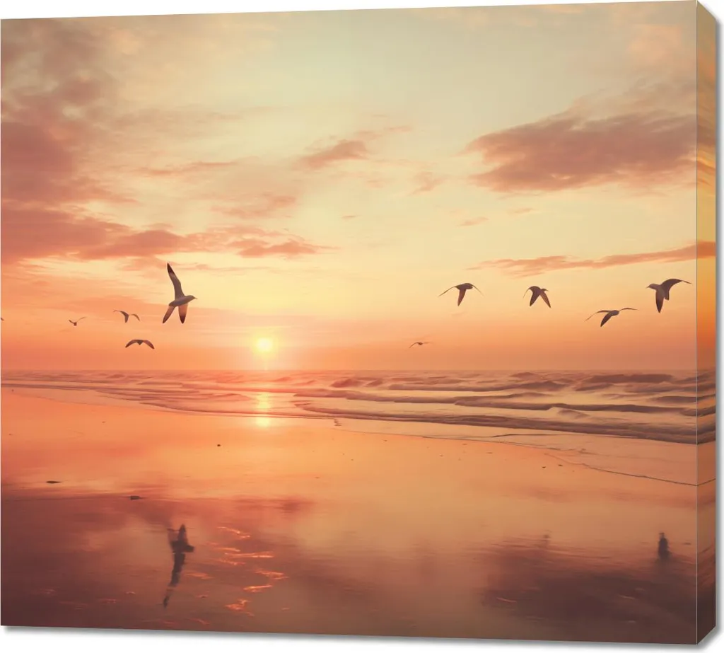 Offerta Quadro Grande 100x90 Spokojna Przystań Stampa su Tela