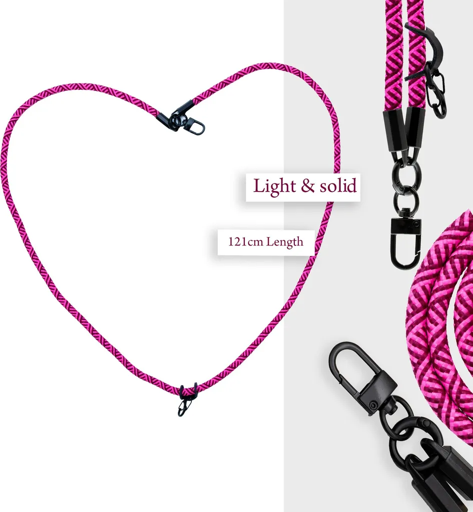 Cadorabo Catena Portacellulare Rosa per Huawei Y625 | Cover con Laccio - 2