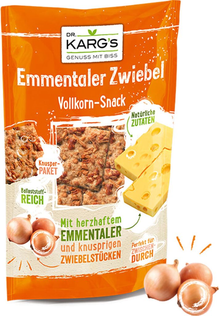 Dr. Karg's Emmentaler Zwiebel Vollkorn-Snack Produktbild 