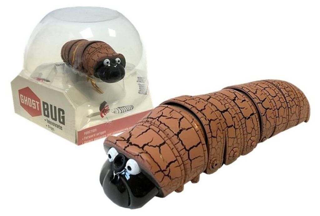 Lean Toys Infrarot-Raupe weicht Hindernissen aus Braun