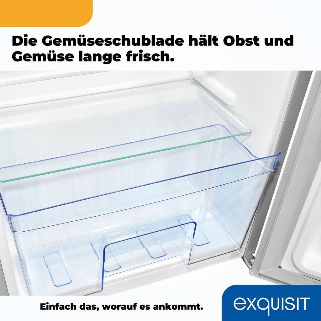 Exquisit Vollraumkühlschrank KS85-V-091E grau | 75 l Produktbild 9
