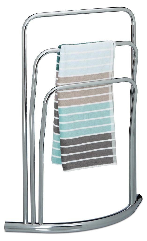 Relaxdays Handtuchständer CURVY, 3 Stangen, Produktbild 