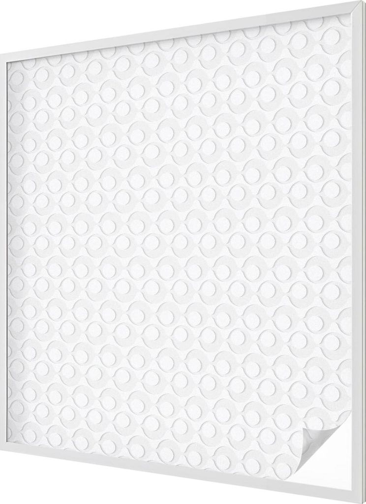 Buntglas Fensterfolie – 116x100 cm – Stained-Glass Design – blickdichte dekorative Sichtschutzfolie – selbstklebend, UV-Schutz – Geometri...