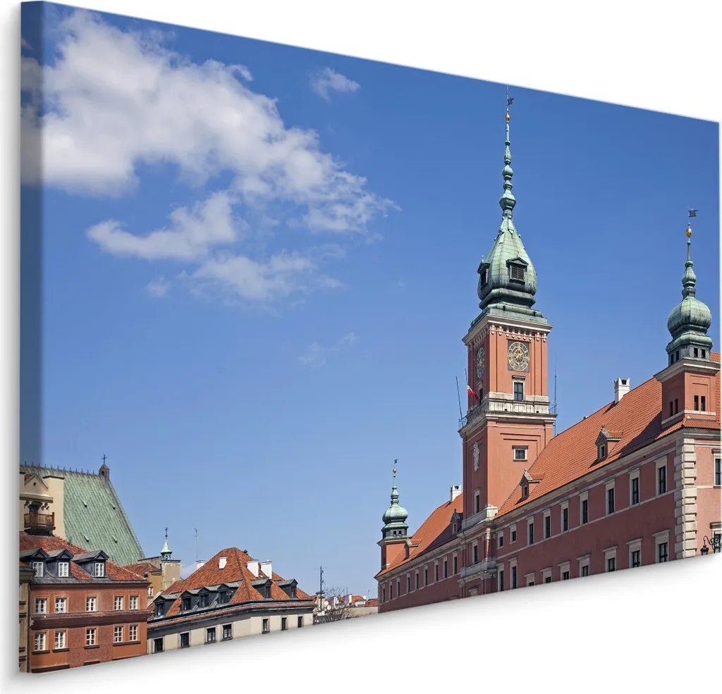 Favoloso quadro su tela 90x60 cm XXL Stampa d'arte Castello di Varsavia