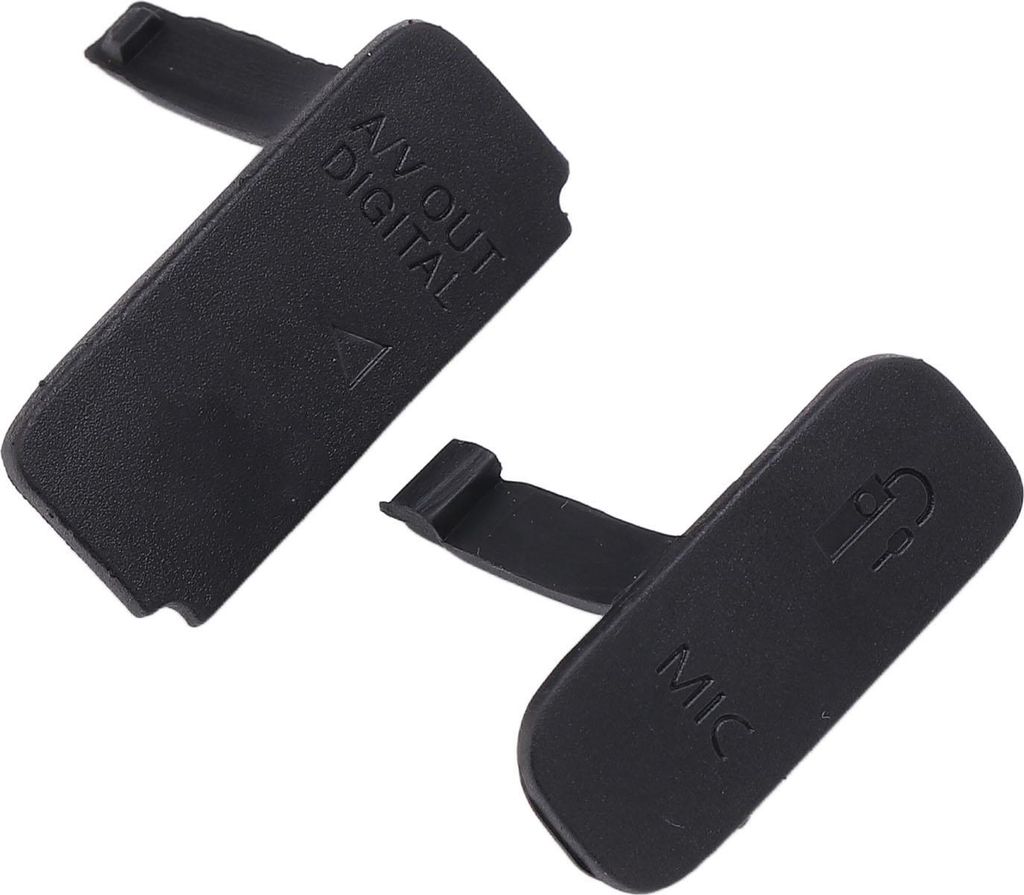 Denash 650d Kamera Gummi -Trabdeckung Ersatzreparaturteil fr USB AV Out Mic, Haltbar Schwarzes Material, Staubfest und Wasserdicht, fr Fotografie -...