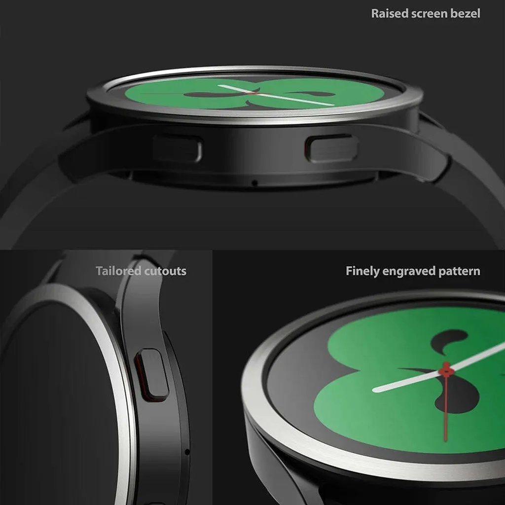 Ringke Styling Custodia Telaio Busta Anello Samsung Galaxy Watch 5 44mm / 4 44mm Argento (Acciaio inossidabile) (GW4-44-04) - 6