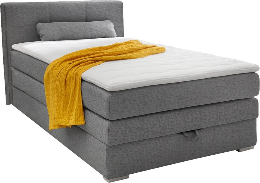 Jockenhöfer Boxspringbett EVE, 120x200 cm, grau, mit Produktbild 