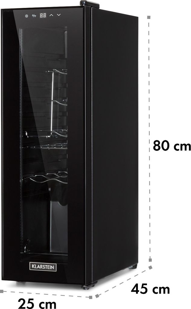 Klarstein vinotéka, 1 zóna, malá, 32 l, sklenené dvere, Obrázok produktu 8