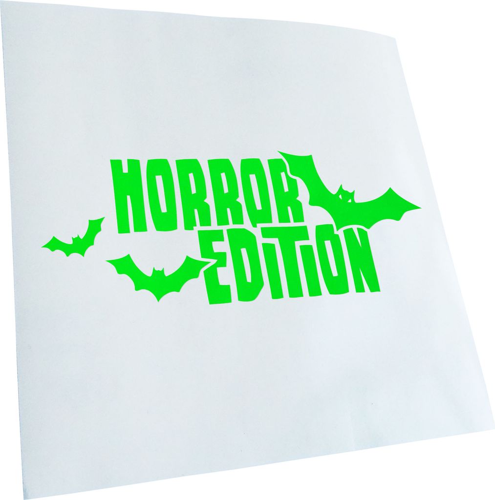 Kiwistar - Autoaufkleber - Horror Edition - Neongrün - 24x10cm - Aufkleber für Auto, Laptop, Fahrrad, LKW, Motorrad mehrfarbig JDM Decal Racing