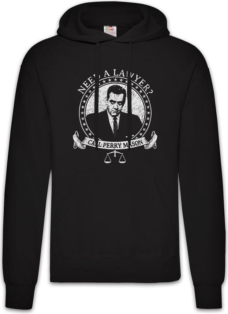 Urban Backwoods Need A Lawyer, Herren Hoodie, Farbe: Schwarz, Größe: M
