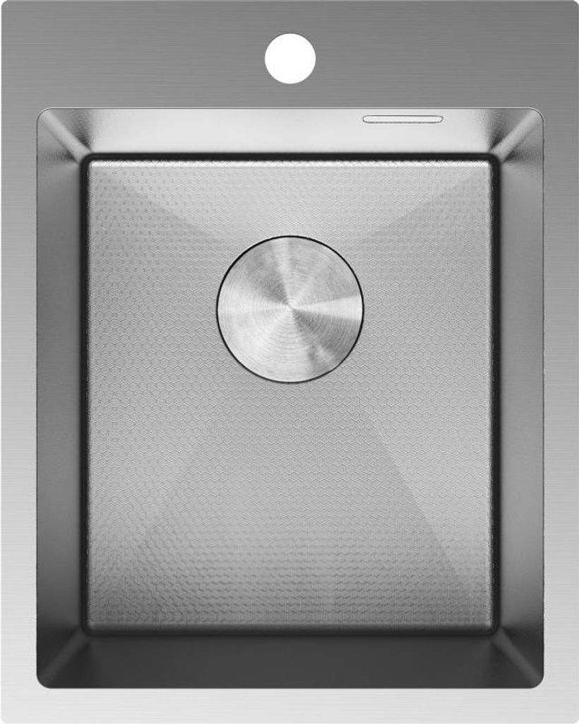 Mexen Solix Einbauspüle aus Edelstahl 1-Beck 400 x 500 mm, Inox HC - 6406401000-01HC