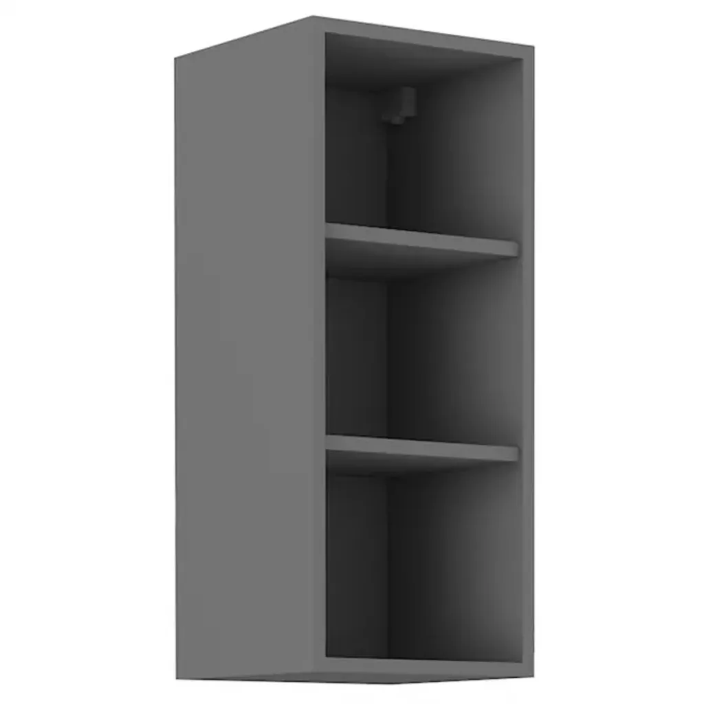 Pensile Aperto NOMIN Antracite 30cm | Mobile Cucina Moderno Salvaspazio