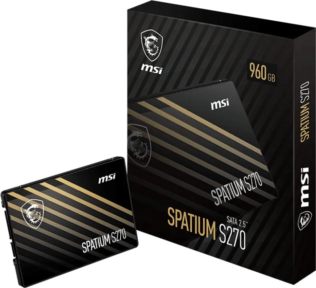 MSI Spatium S270 960GB SSD SATA III 2.5 pollici | Best Buy Upgrade 2024
