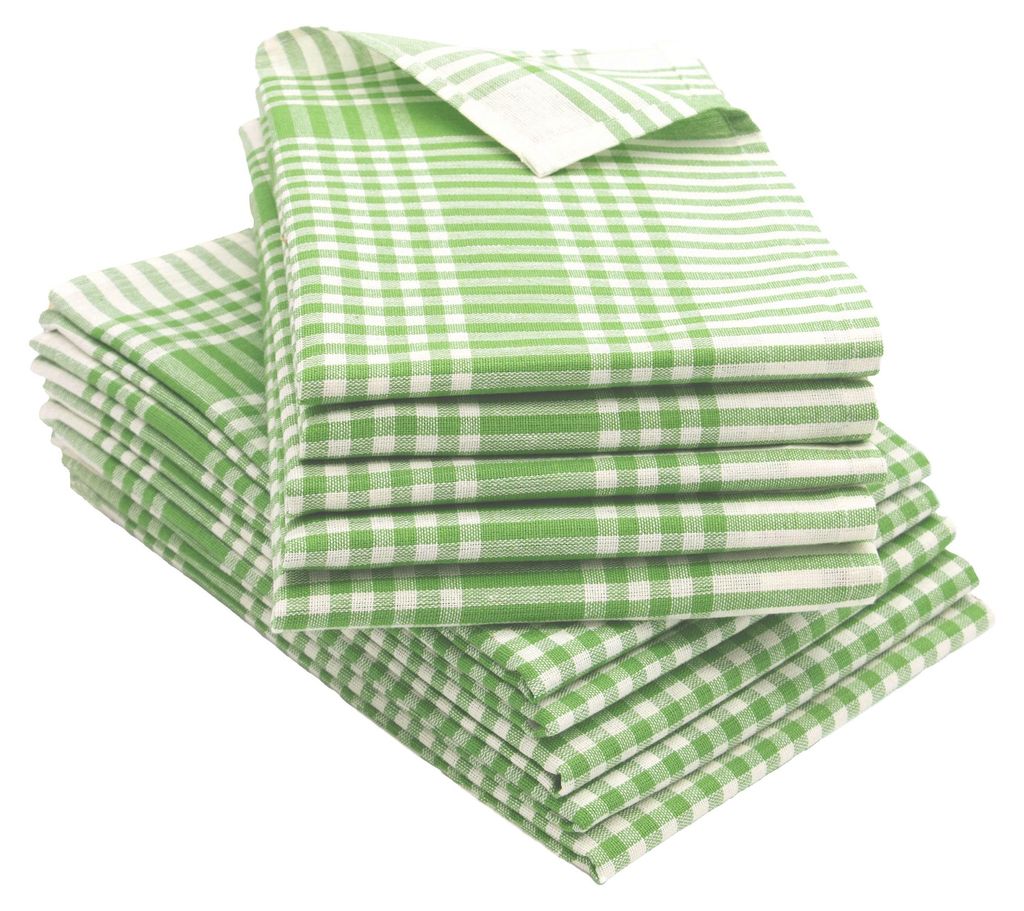 10er Set Geschirrtücher 100% Baumwolle in 50x70 cm, Produktbild 