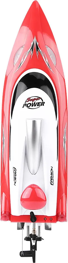 Bateau RC 2,4 GHz anti-interférence mini modèle rouge haute vitesse - 3