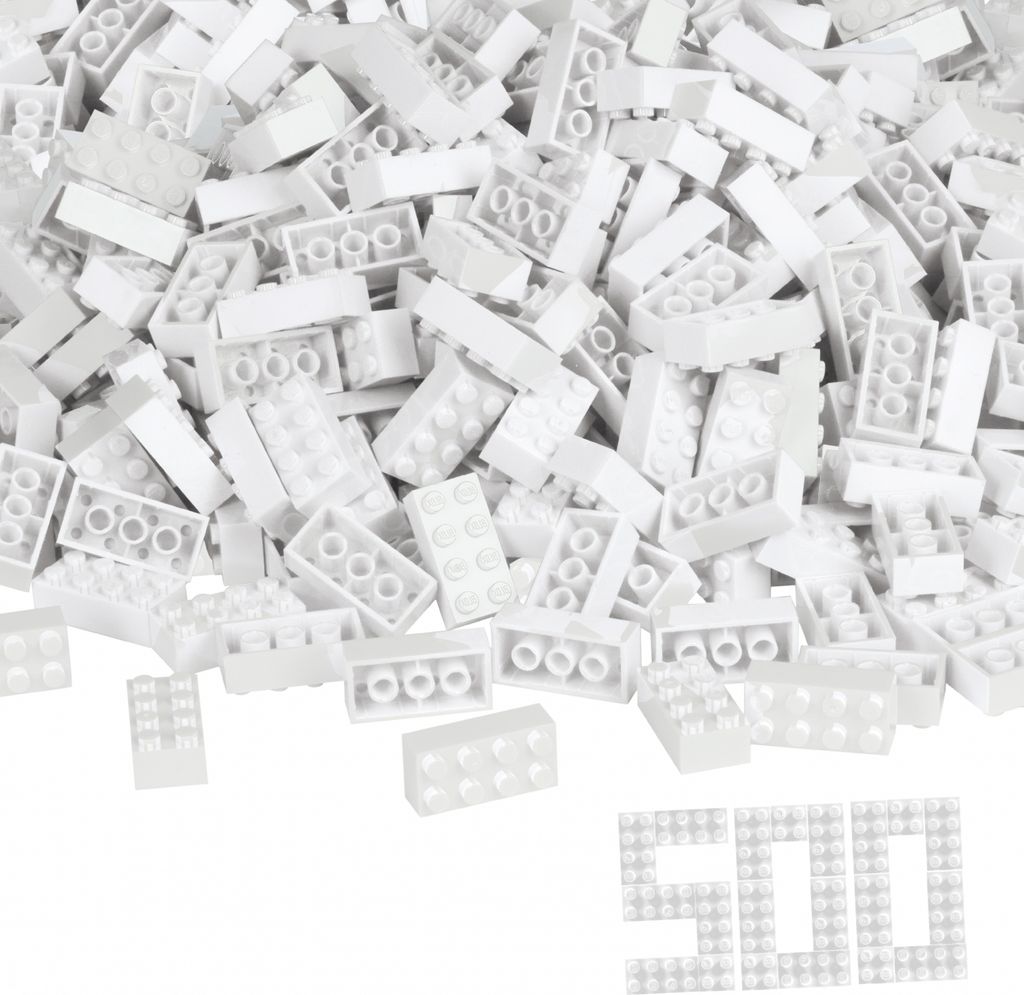 Simba Toys Bausteine Blox 500 weiße 8er Steine lose Produktbild 