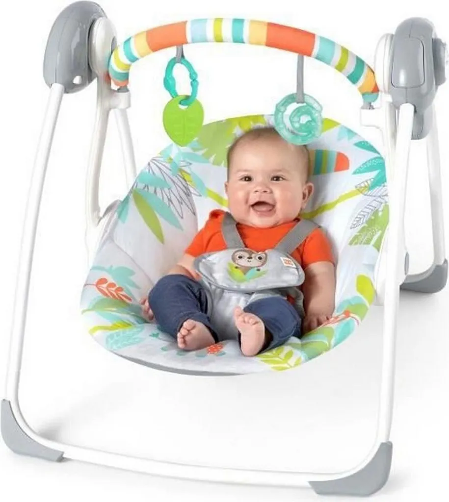 Transat balancelle bébé portable compact Ingenuity multicolore