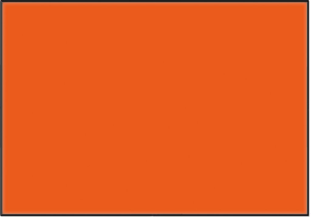 Wallario Wandbild Orange, Größe: 70,30 x 100,30 cm, Poster mit schwarzem Aluminiumrahmen