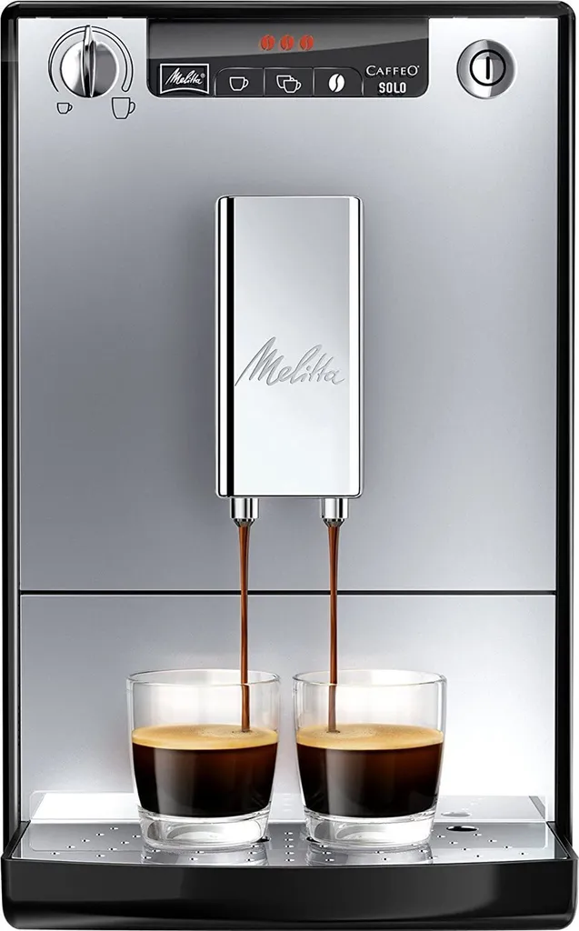 Machine à café grain Melitta Caffeo Solo Argent - Expresso Broyeur Inox