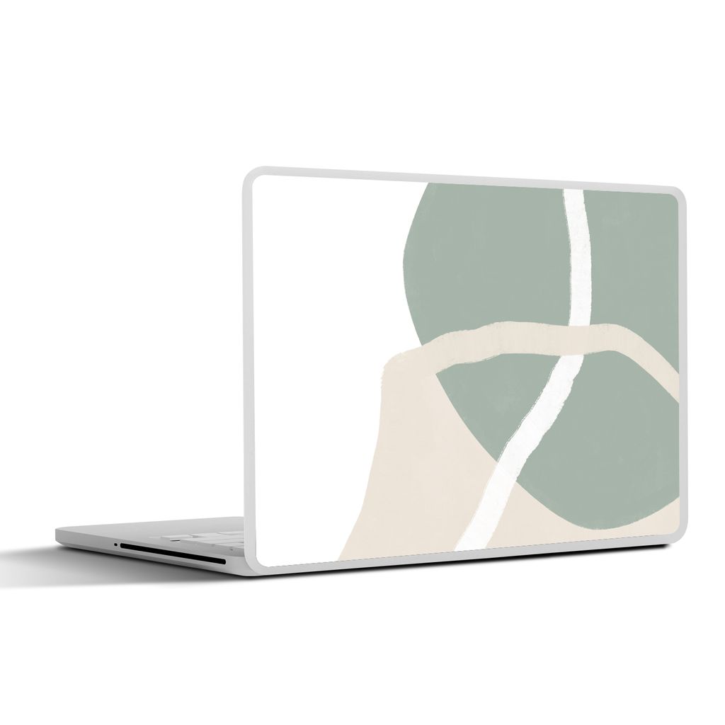 MuchoWow Laptop Aufkleber Sticker Cover Minimalismus - Pastell - Gestaltung 25x18 cm - Laptop-Deko