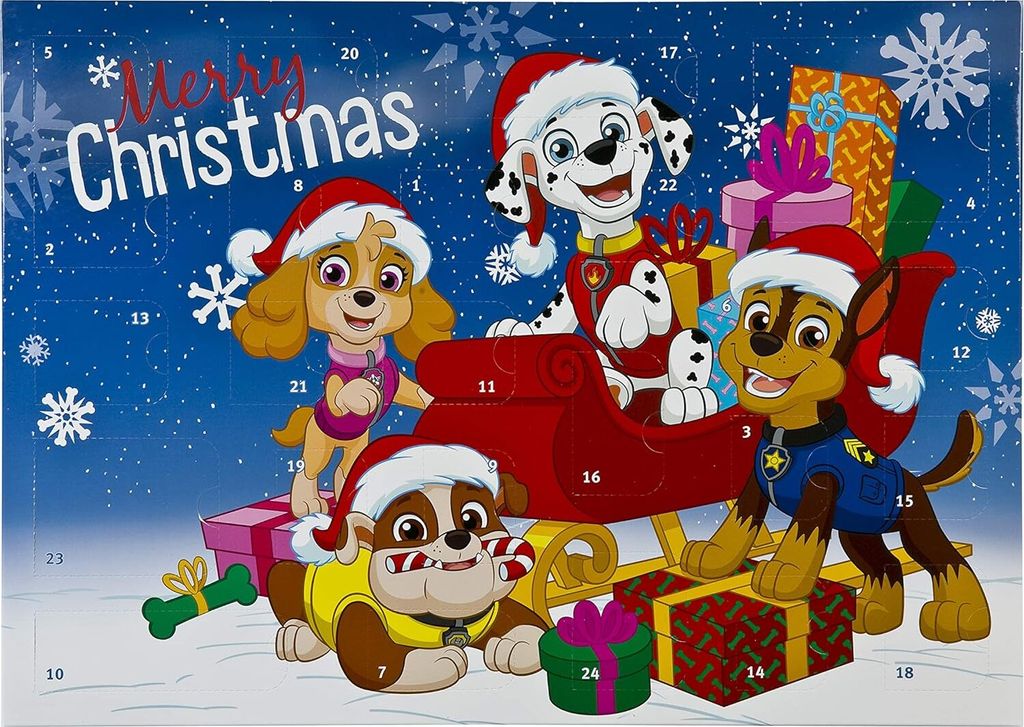 Adventskalender Merry Christmas Paw Patrol mit  Schrein Produktbild 1