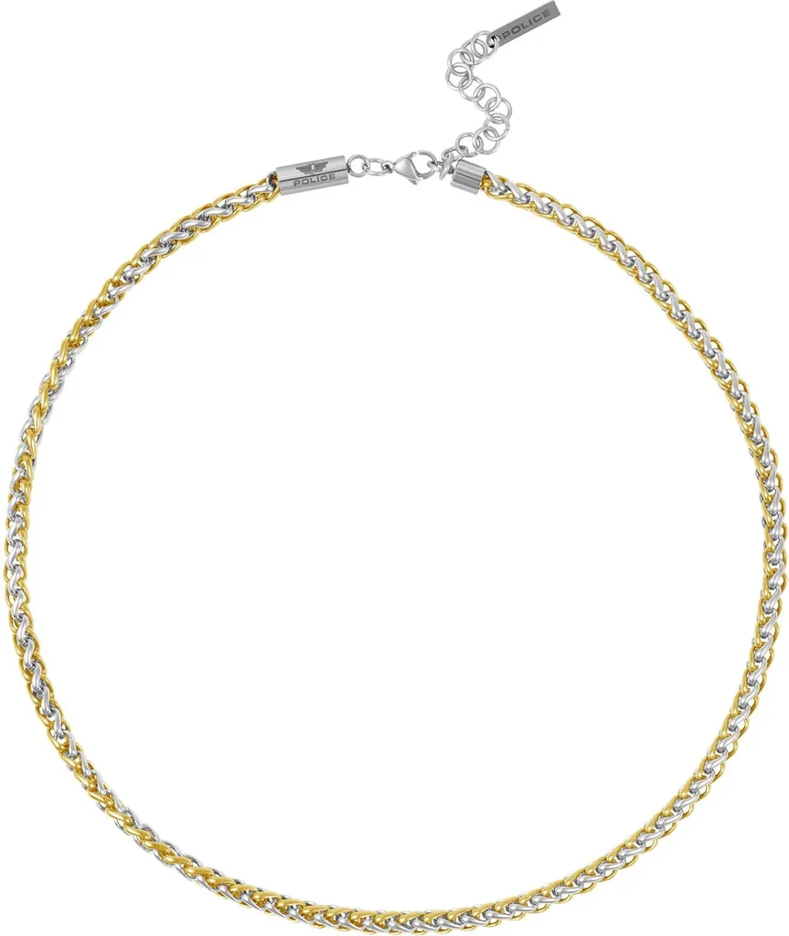 Bijou Homme : Collier Police Temptation II en Acier Argenté et Design
