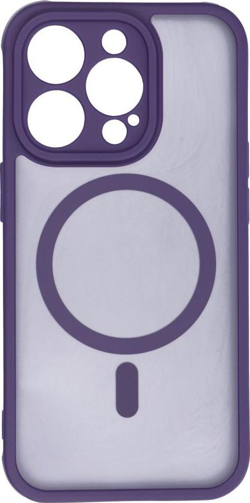 Case passend für iPhone 14 PRO Full Matte Mag Cover kompatibel mit MagSafe purple