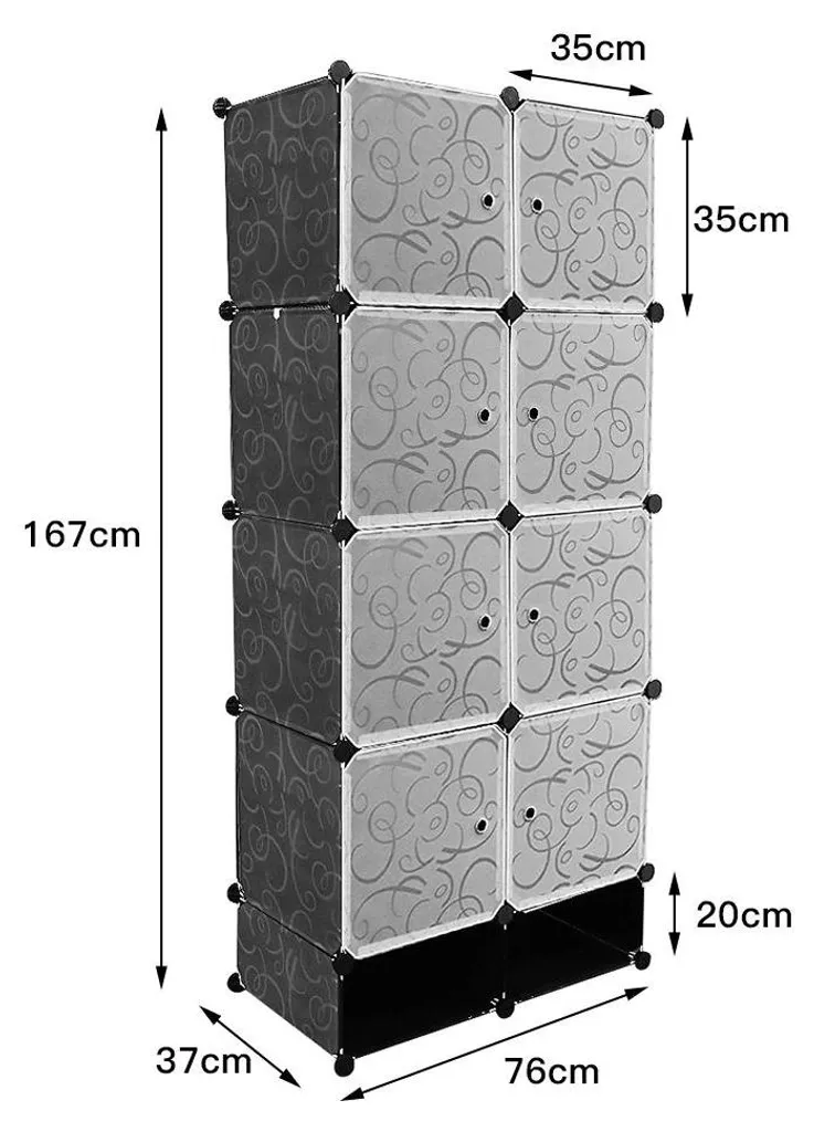 Dressing modulable gain de place - Armoire noire pour petite chambre