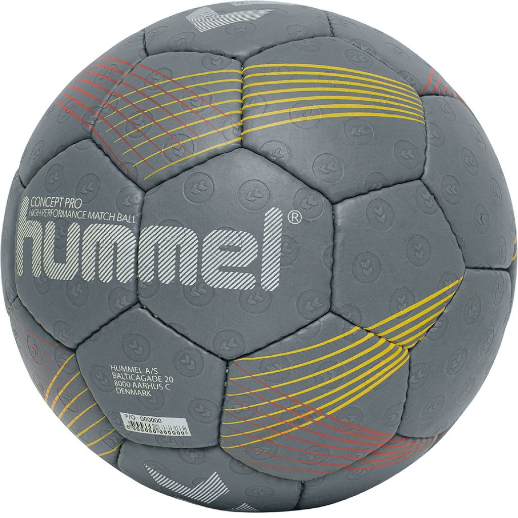 Hummel Handball Concept Pro dunkelgrau gelb rot Gr 2