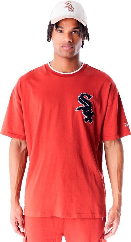 New Era Wrld Sries Drp Shldr Chicago White Sox Kurzarm-t-shirt Orange L Mann Orange L