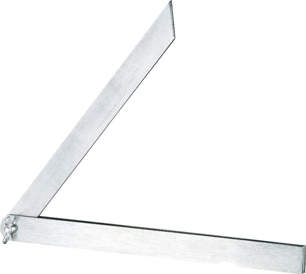 Stellwinkel Stahlschmiege 3-teilig mit Flügelmutter Länge 200 mm