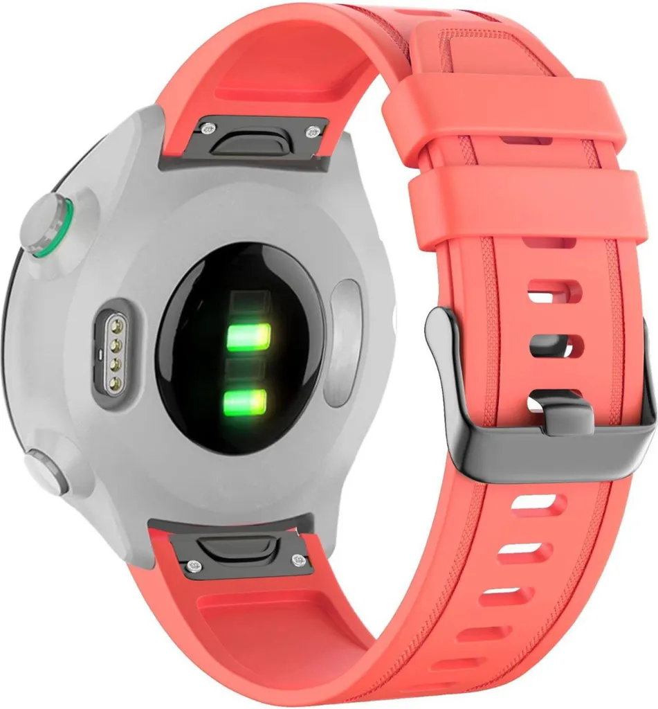 Bracelet de rechange silicone pour Garmin Quickfit 20mm coloris Lava