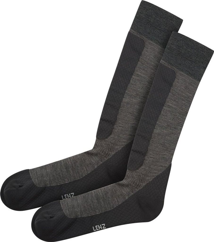 Lenz Merino Winter 2 Lange Socken Grau EU 39-41 Mann Grau EU 39-41