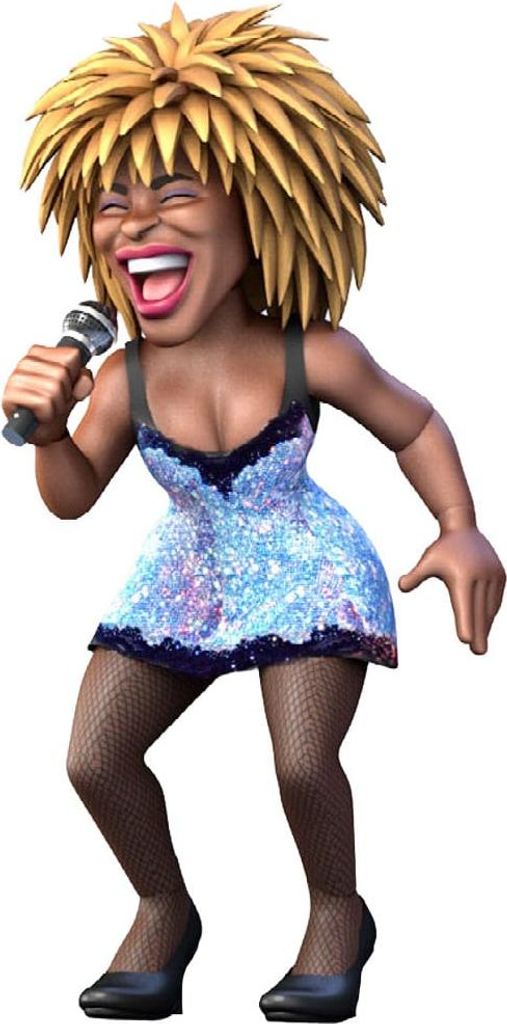 Minix Tina Turner Tina Turner Minifigur 12 Cm Blau Blau One Size