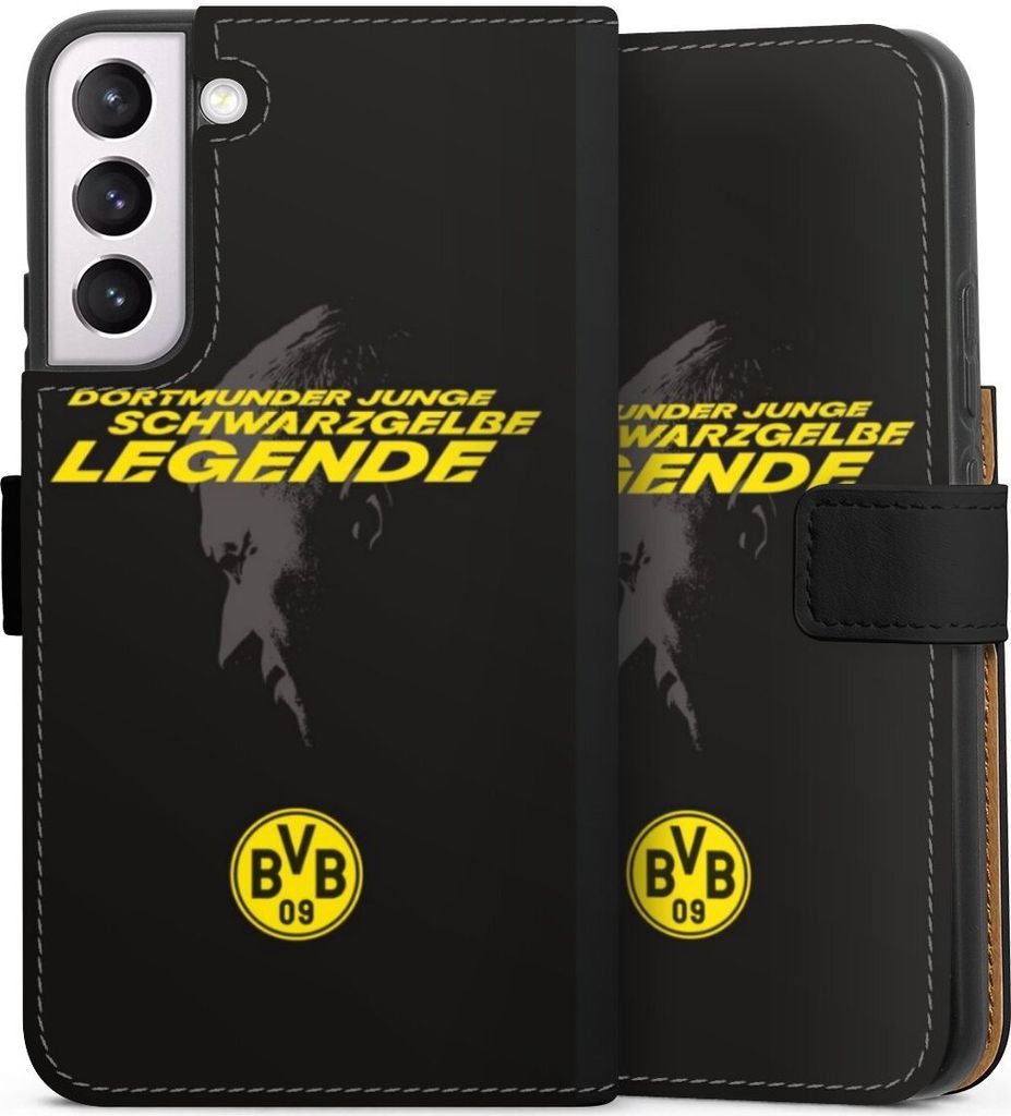 DeinDesign Klapphülle für Samsung Galaxy S22+ Handytasche Lederhülle Tasche BVB Borussia Dortmund Marco Reus