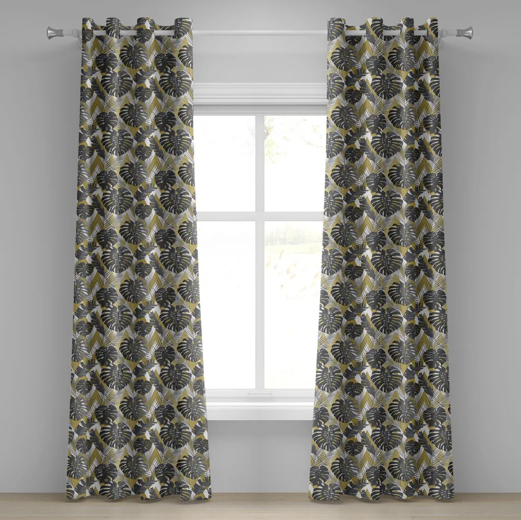 Urban Jungle Mood: Tende Monstera ABAKUHAUS Grigio Antracite