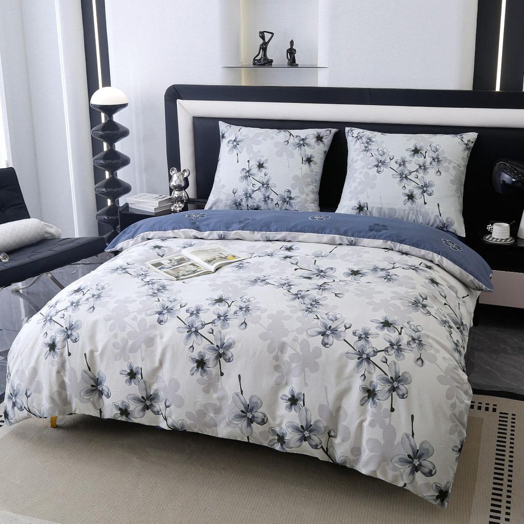 Premium Baumwollbettwäsche 220x200 Blume