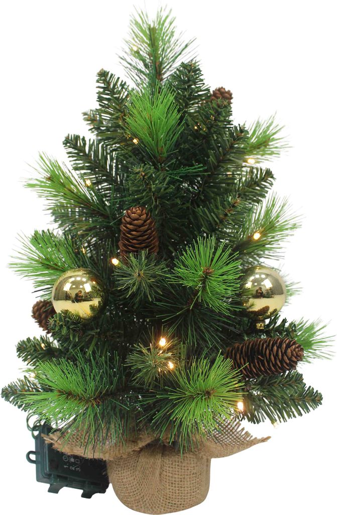 Näve Leuchten LED-Tannenbaum "NOEL" gold LED-Tannenbaum "NOEL" gold LED-Tannenbaum "NOEL" gold, Weihnachtsdeko im Landhaus Stil, aus Metall und Ku...