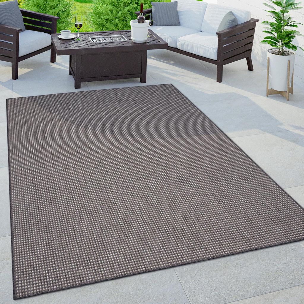 Tappeto da esterno moderno monocolore resistente alle Immagine del prodotto 