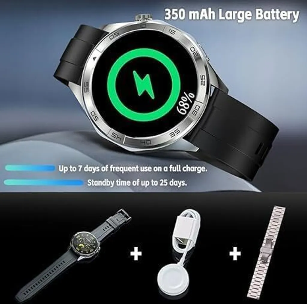 Monitoraggio Sonno e Cardio Uomo HD: Orologio Benessere Integrato - 6