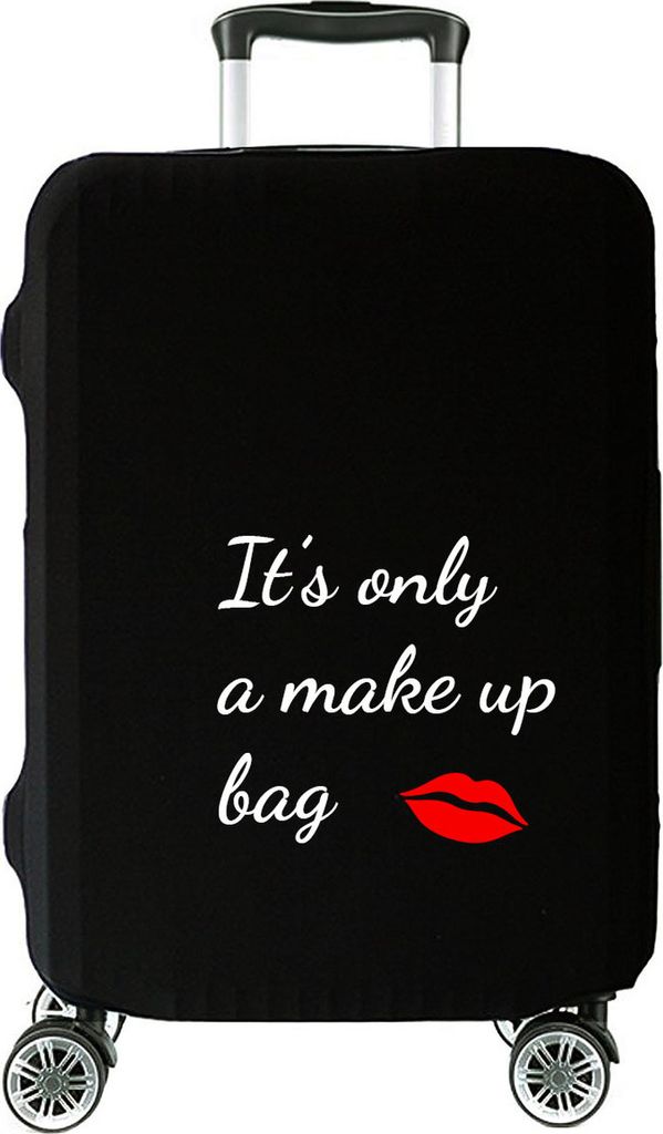 Hochelastische Reise-koffer Abdeckung Schutzabdeckung Kofferschutzhülle Kofferbezug Kofferhülle Klein 18"-22" It's only a make up bag Kosmetiktas...