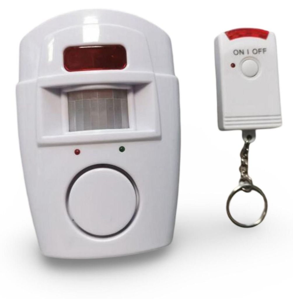Alarm Bewegungsmelder mit 2x Fernbedienung Alarmanlage Produktbild 