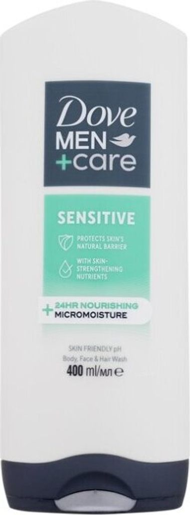 Men + Care Sensitiv e MenŽs Body, Face and Hair (Gel doccia Immagine del prodotto 