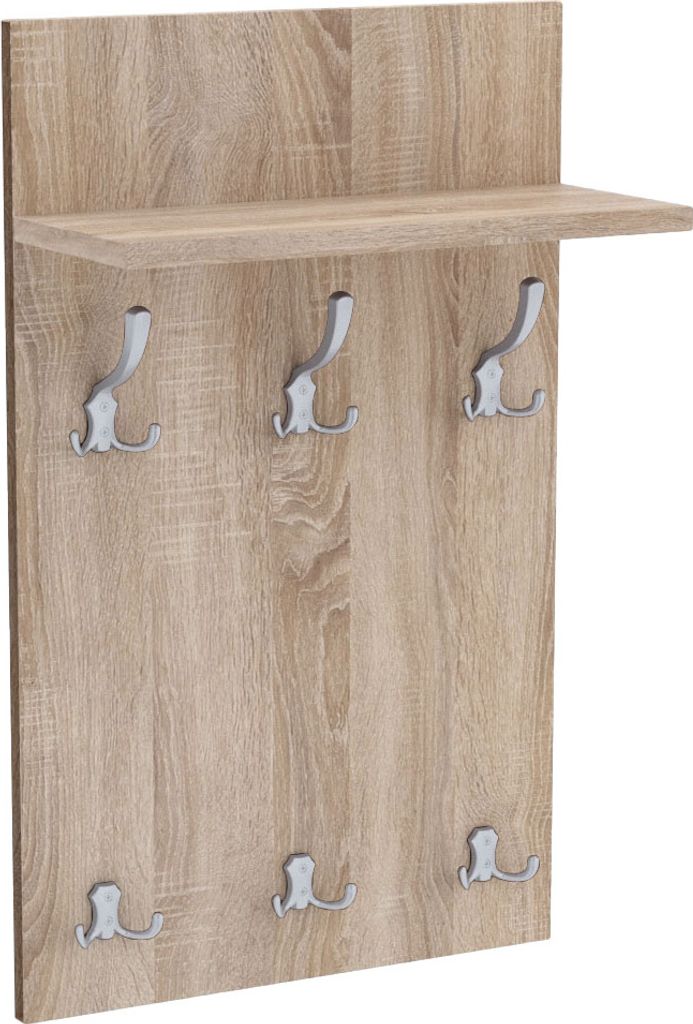 AKKE Sonoma Garderobenpaneel MIDI - ALU haken BxH: 50x90 cm