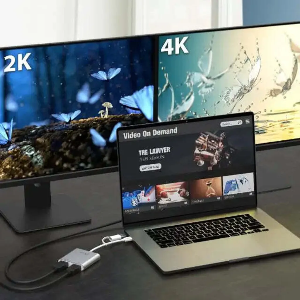 Adaptateur j5create JCA365 USB-C vers Double HDMI 4K pour 2 Moniteurs